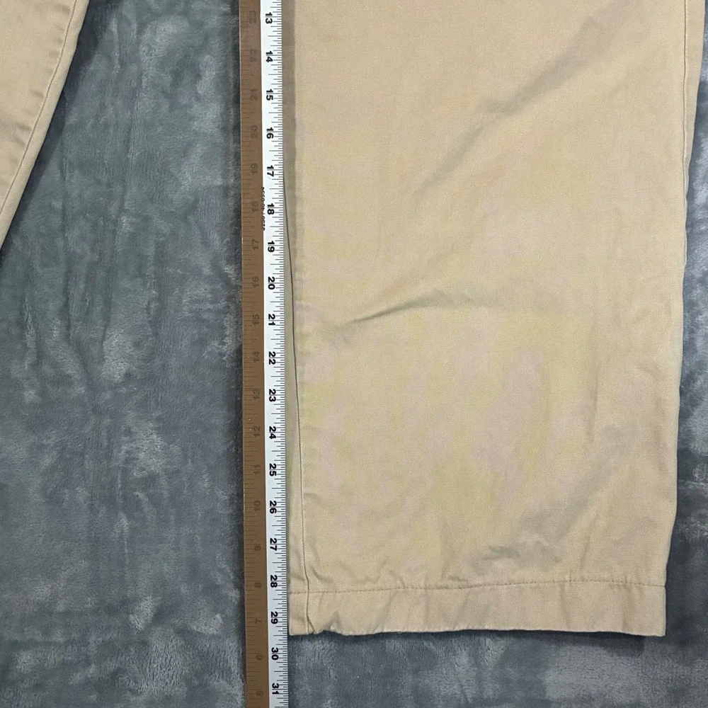 VTG Y2K Abercrombie Fitch Mens Khaki Chinos Straight Leg Pants Men's 36x30 - Picture 9 of 10